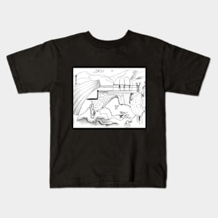 space lines Kids T-Shirt